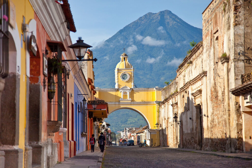 Antigua, Guatemala famous arch of santa catarina